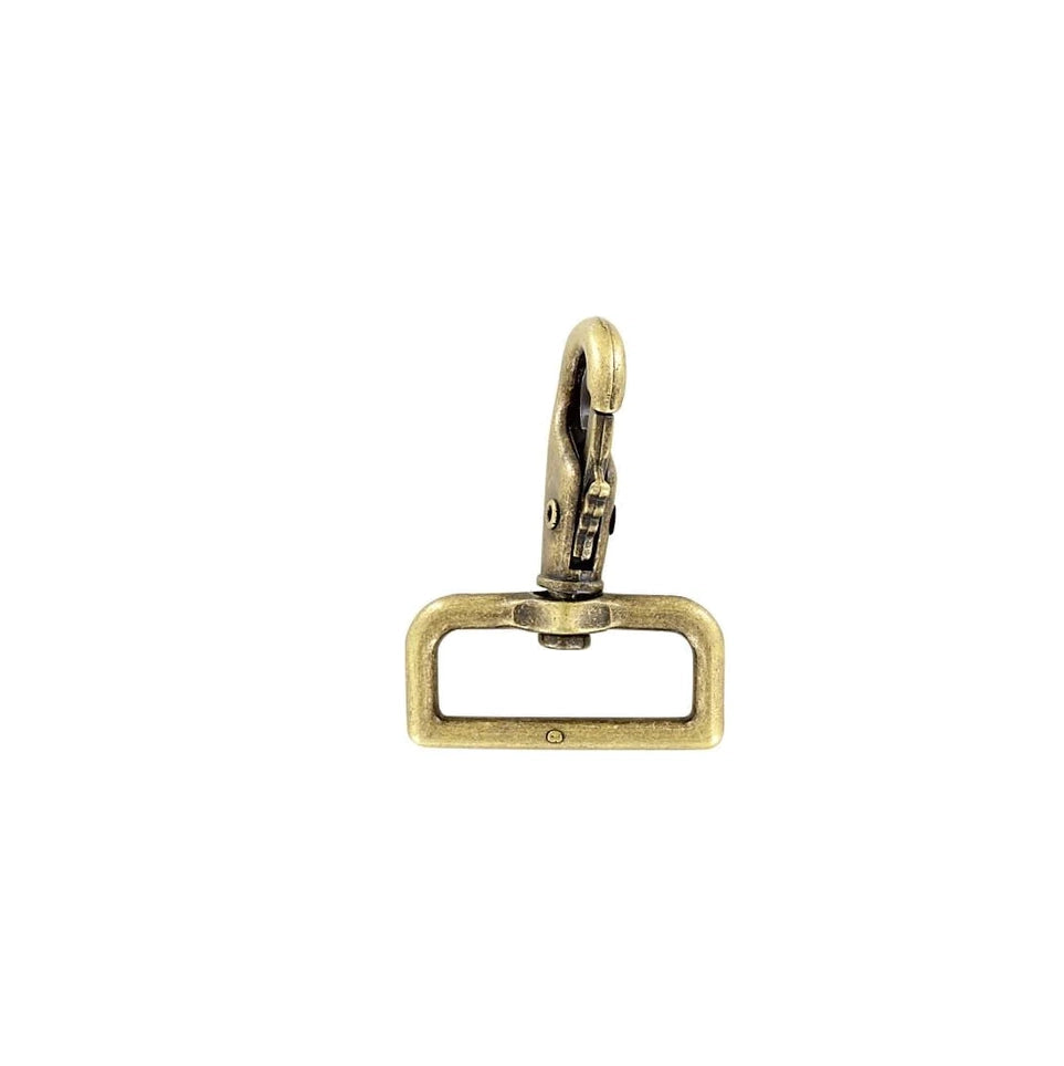 1 1/2 Antique Brass, Lever Swivel Snap Hook, Zinc Alloy, #P-2059-ANTB –  Weaver Leather Supply