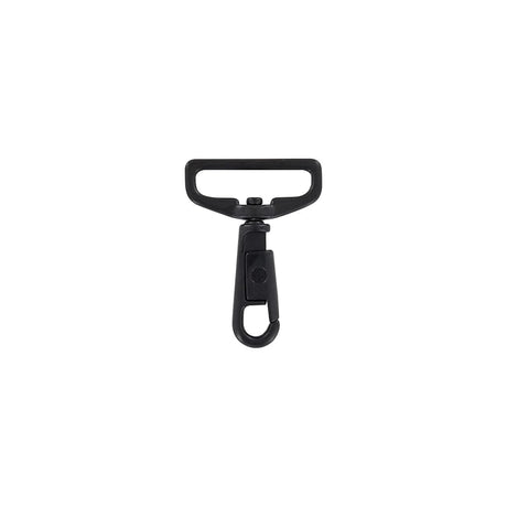 1 1/2" Matte Black, Swivel Snap Hook, Zinc Alloy