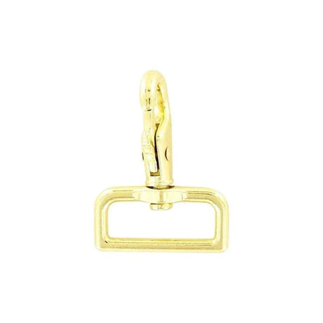 1 1/2" Brass Plated, Lever Swivel Snap Hook, Zinc Alloy