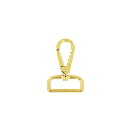 1 1/2" Shiny Gold, Lever Swivel Snap Hook, Zinc Alloy-PK4