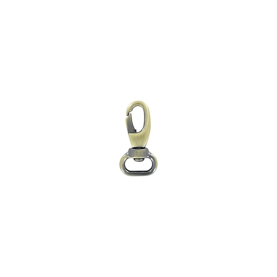 1/2 Antique Brass, Lever Swivel Snap Hook, Zinc Alloy, #P-2297