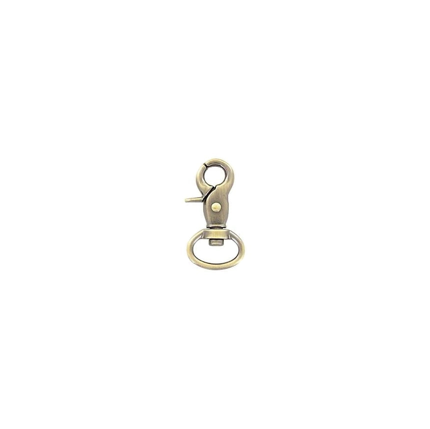 1/2" Antique Brass, Trigger  Swivel Snap Hook, Zinc Alloy-PK5, #P-2827-ANTB