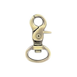 1/2" Antique Brass, 1 1/4" Trigger Swivel Snap Hook, Zinc Alloy-PK5