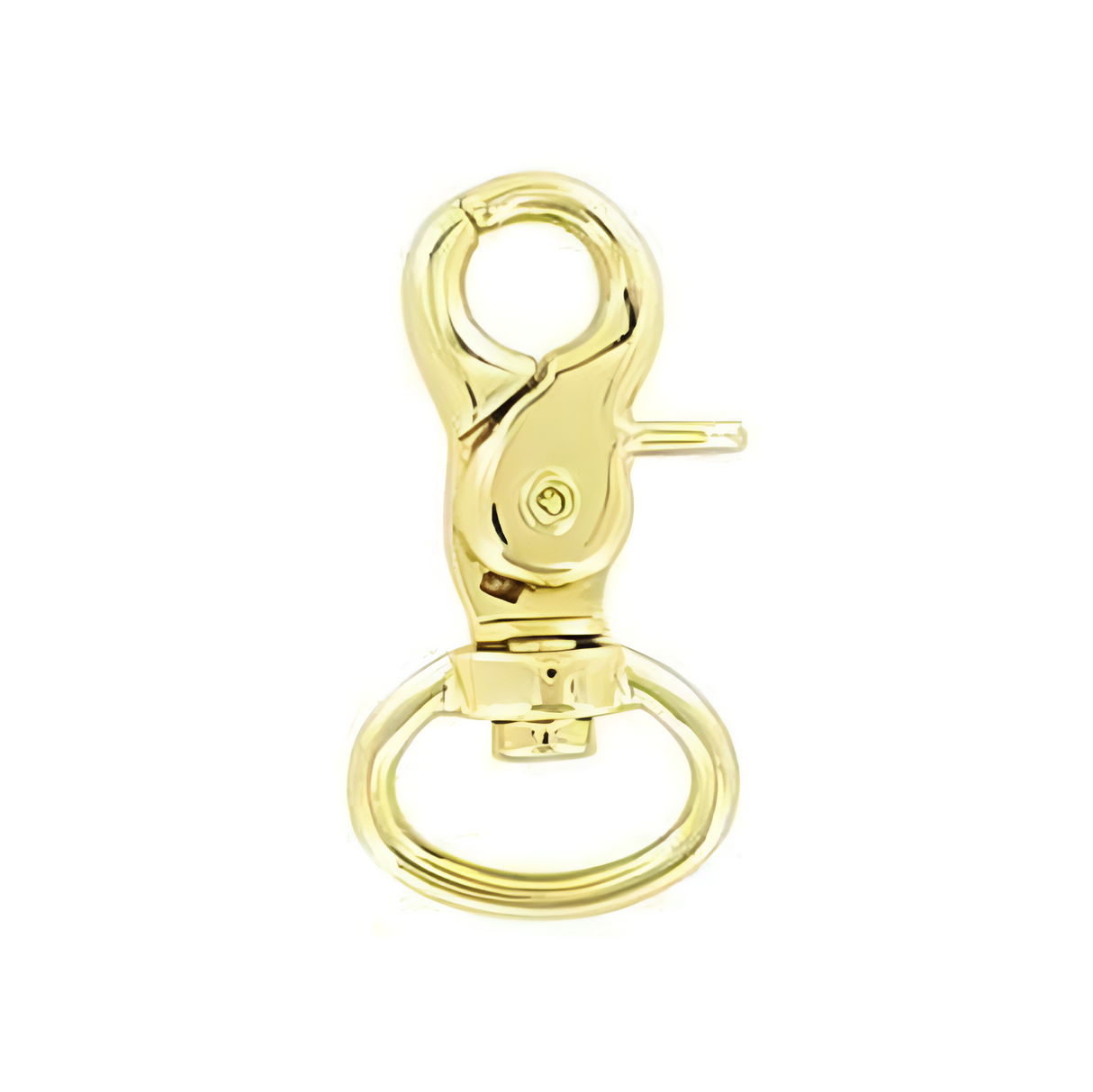 1/2" Shiny Gold, 1 1/4" Trigger Swivel Snap Hook, Zinc Alloy, 5-Pack