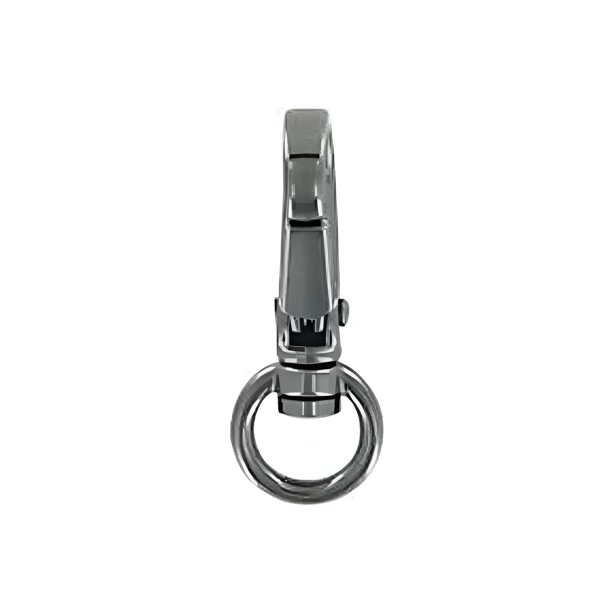 1/4" Shiny Gunmetal, Lever Swivel Snap Hook, Zinc Alloy-PK5