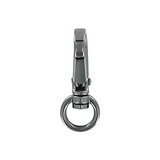 1/4" Shiny Gunmetal, Lever Swivel Snap Hook, Zinc Alloy-PK5