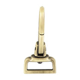 1" Antique Brass, Lever Swivel Snap Hook, Zinc Alloy, #P-2804-ANTB
