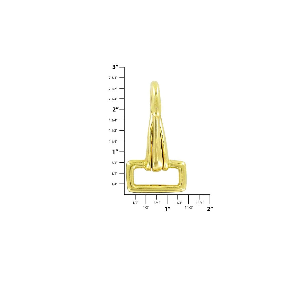 1"Brass, Halter Snap Hook, Solid Brass, #P-1934