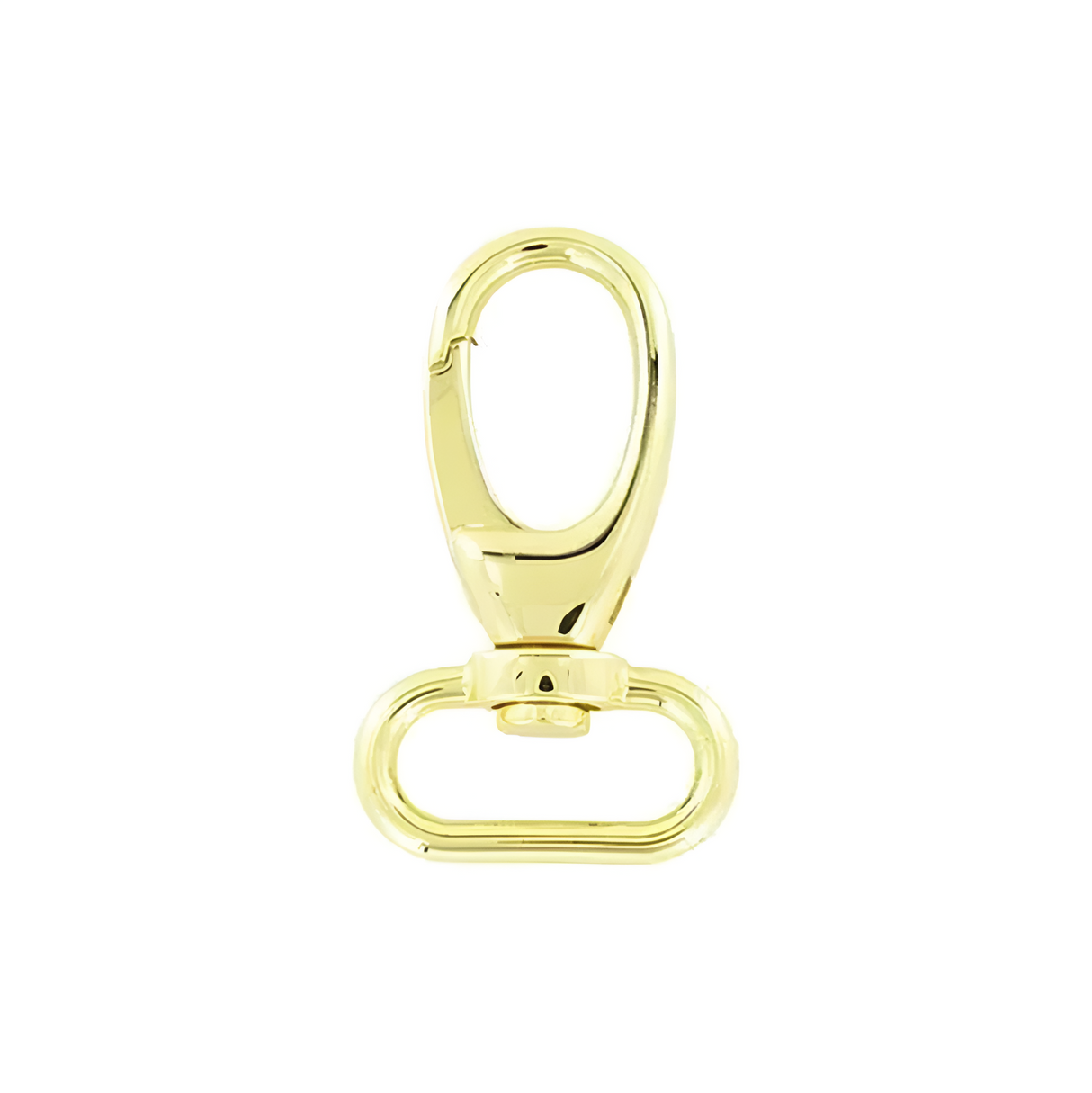1" Shiny Gold, 2 3/16" Lever Swivel Snap Hook, Zinc Alloy