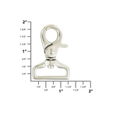 1" Nickel, Trigger Swivel Snap Hook, Zinc Alloy- 4pk