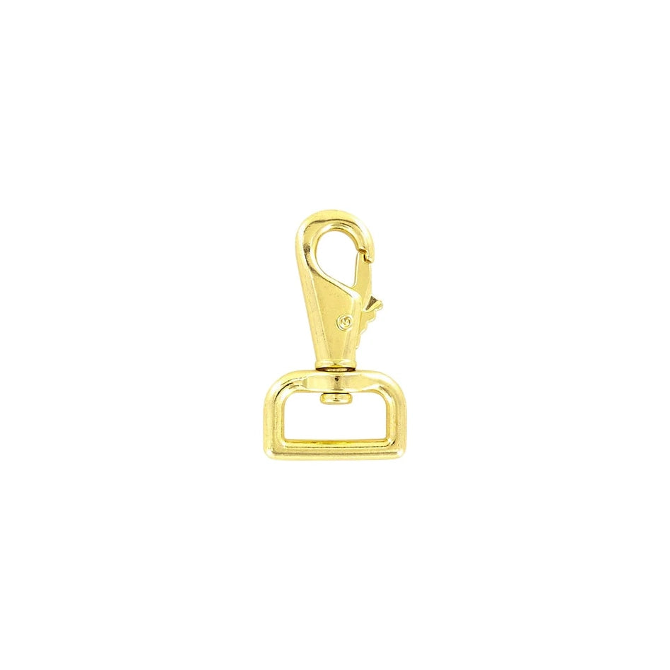 1" Shiny Gold, Lever Swivel Snap Hook, Zinc Alloy-PK4, #P-2070-BP