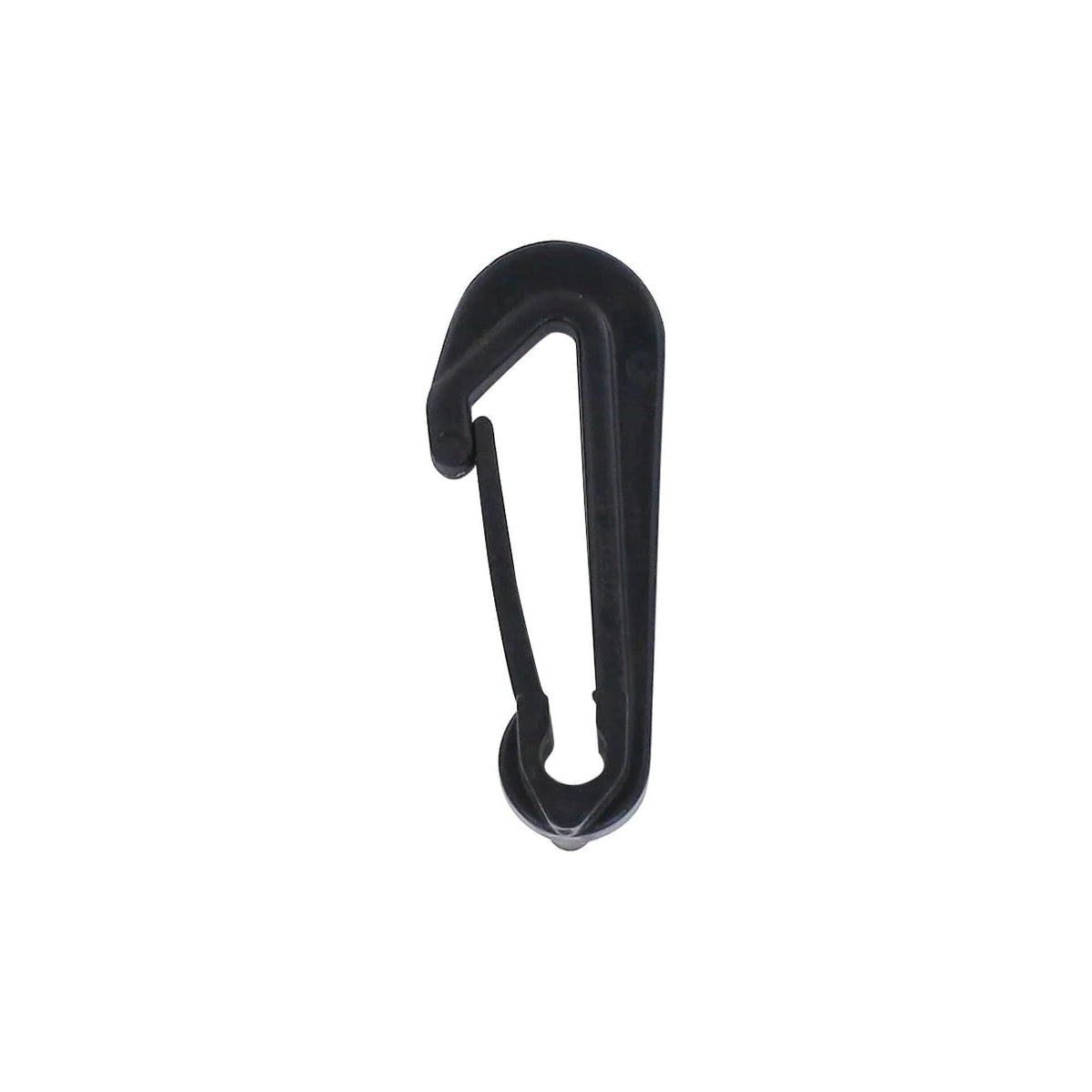 2" Black, Snap Hook, Plastic-PK4, #SSH-1