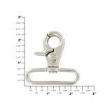 2" Shiny Nickel, Trigger Swivel Snap Hook, Zinc Alloy
