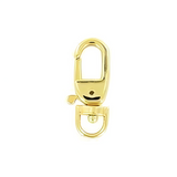 3/16" Shiny Gold, Trigger Swivel Snap Hook, Zinc Alloy-PK5