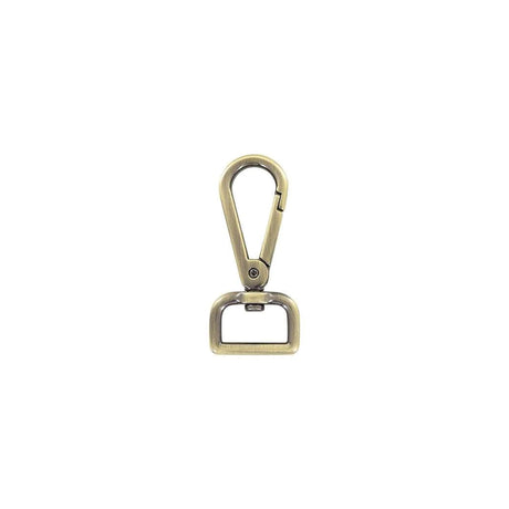 3/4" Antique Brass, Tear Drop Lever Swivel Snap, Zinc Alloy