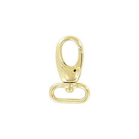 3/4" Shiny Gold, Lever Swivel Snap Hook, Zinc Alloy-PK4