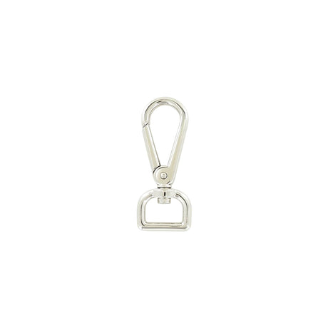 3/4" Shiny Nickel, 2 7/8" Lever Swivel Snap Hook, Zinc Alloy