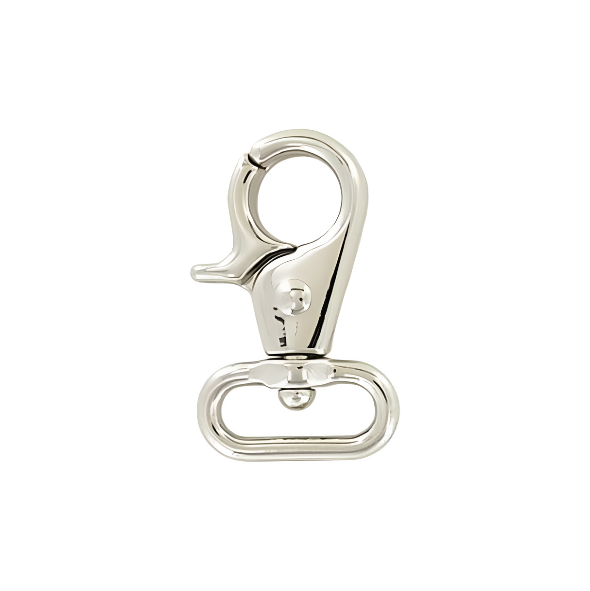 3/4" Shiny Nickel, Trigger Swivel Snap Hook, Zinc Alloy
