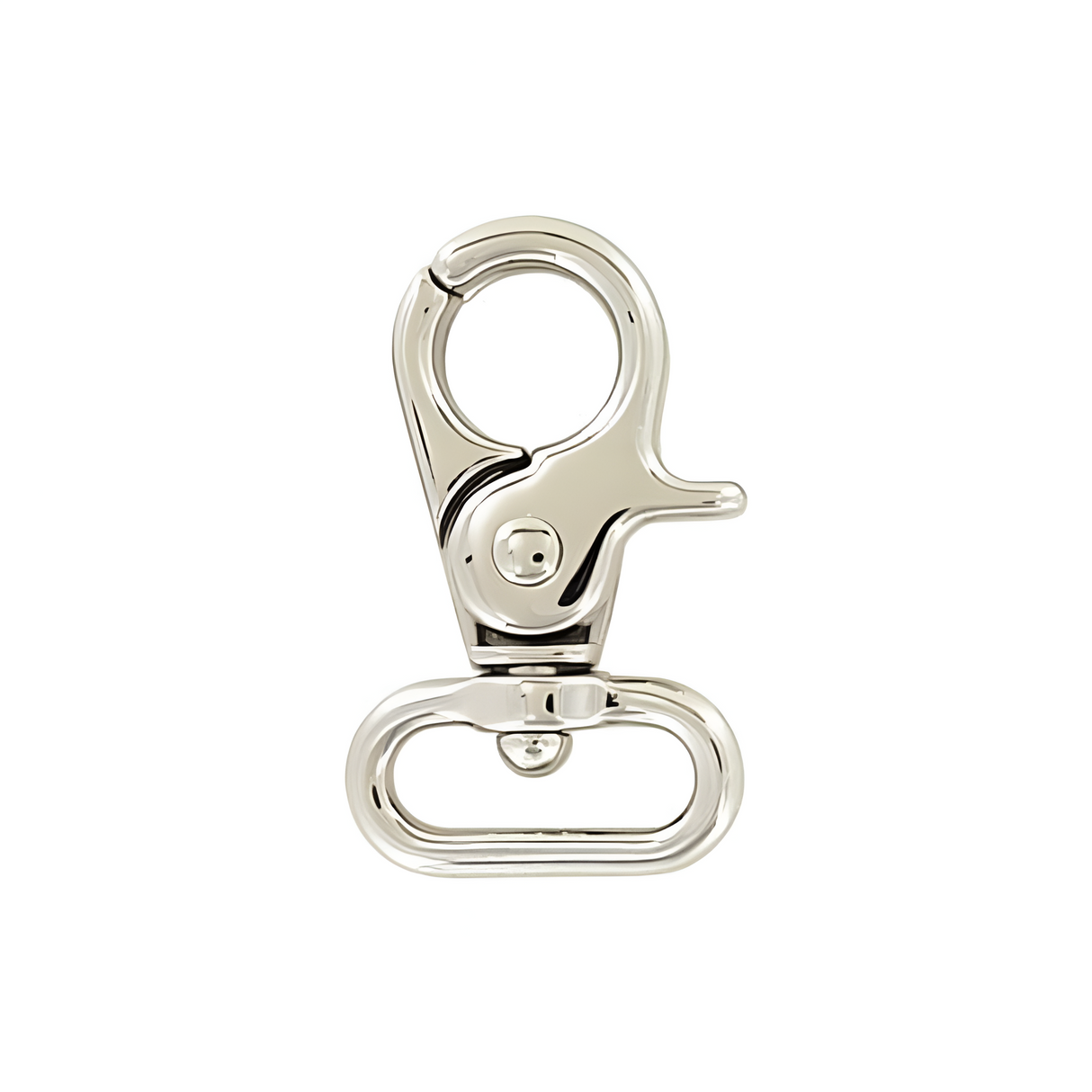3/4" Shiny Nickel, Trigger Swivel Snap Hook, Zinc Alloy