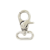 3/4" Shiny Nickel, Trigger Swivel Snap Hook, Zinc Alloy