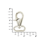 3/4" Shiny Nickel, Trigger Swivel Snap Hook, Zinc Alloy