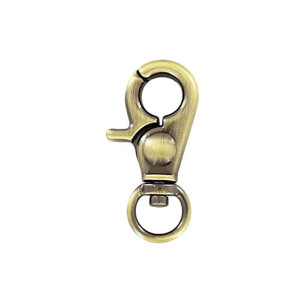 3/8 Antique Brass, Trigger Swivel Snap Hook, Zinc Alloy, #P-2651