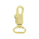 3/8" Shiny Gold, Trigger Swivel Snap Hook, Zinc Alloy-PK5