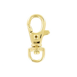 5/16" Gold, 1 7/16" Trigger Swivel Snap Hook, Zinc Alloy