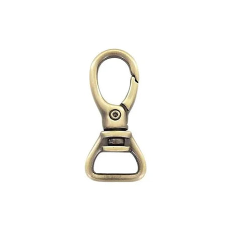 5/8" Brushed Antique Brass, Lever Swivel Snap Hook, Zinc Alloy