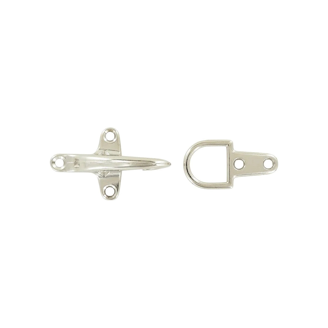 5/8" Nickel, Artisan Snap Hook with D Ring, Zinc Alloy, #C-1460-NP