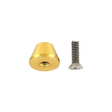 14mm Brass, Cone Handbag Bottom w/screw, Solid Brass-PK10, #P-1502