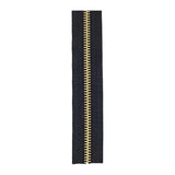 #10 Black, YKK Metal Chain Zipper Tape with Brass Teeth, #10M-BLK-B