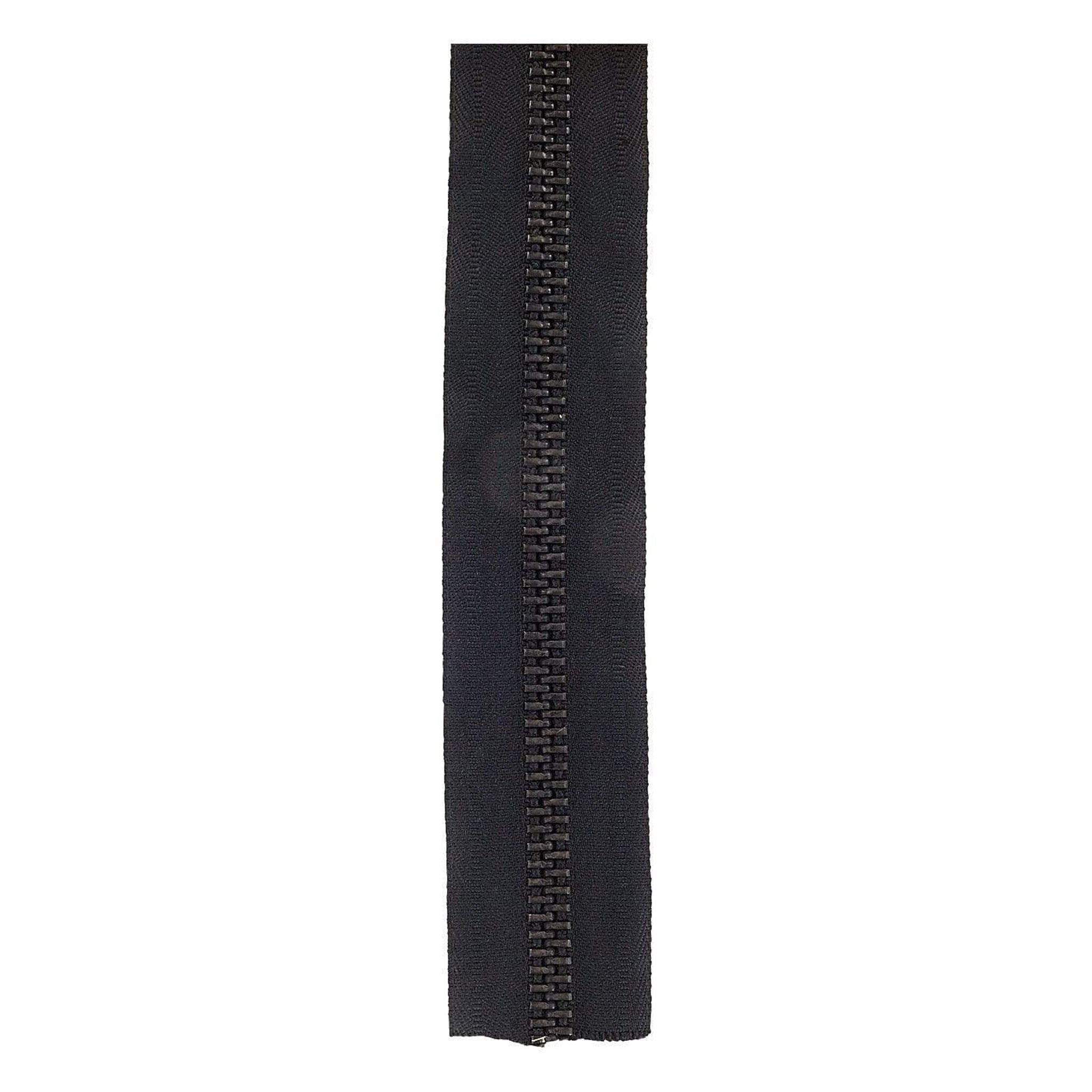 10 Black, YKK Metal Chain Zipper Tape with Oxidized Teeth – Weaver