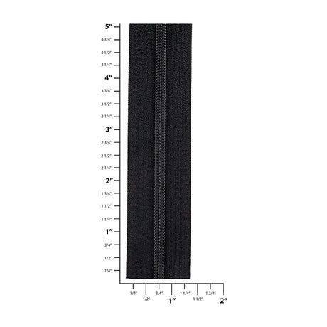 #4.5 Black, YKK Coil Zipper Tape, Nylon, #4.5C-BLK