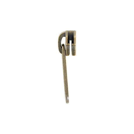 #5 Antique Brass, Metal, YKK Long Tab Semi-Swivel Zipper Slider, Zinc Alloy