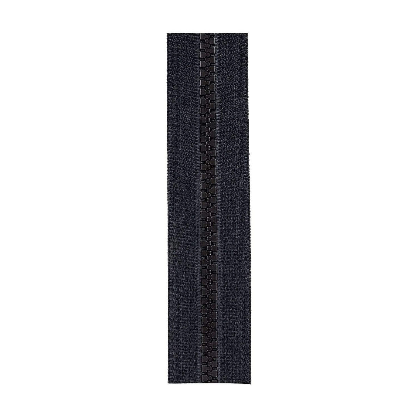 5 Black, YKK Vislon Zipper Tape with Black Plastic Teeth – Weaver