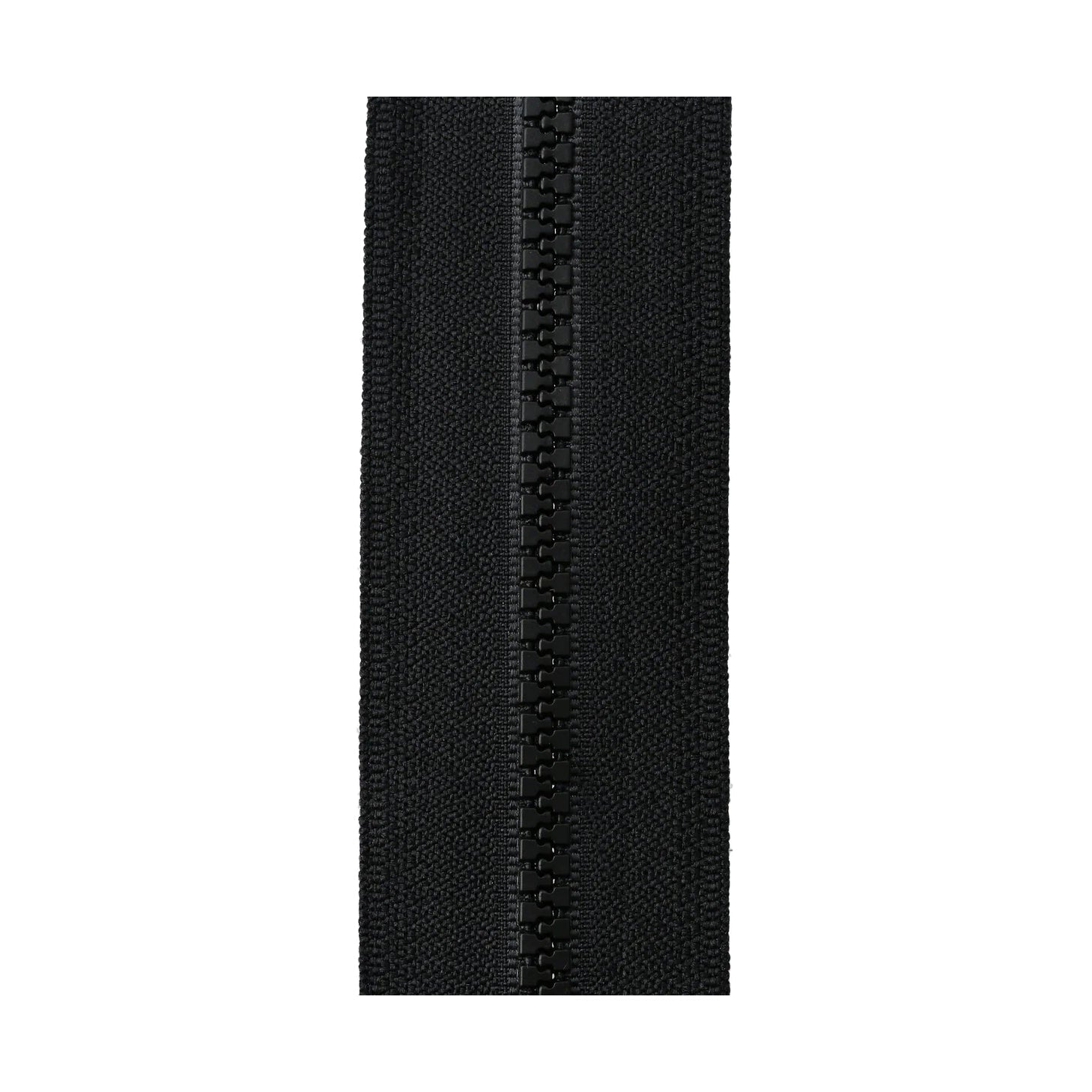 #5 Black, YKK Vislon Wide Zipper Tape with Black Plastic Teeth, #5V-W-BLK