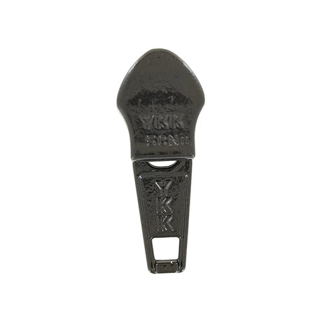 #5 Shiny Black, Coil, YKK Short Tab Auto Lock Zipper Slider, Zinc Alloy