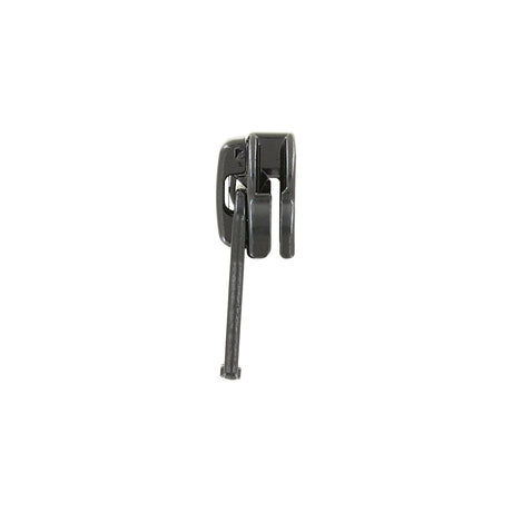 #5 Shiny Black, Coil, YKK Short Tab Auto Lock Zipper Slider, Zinc Alloy