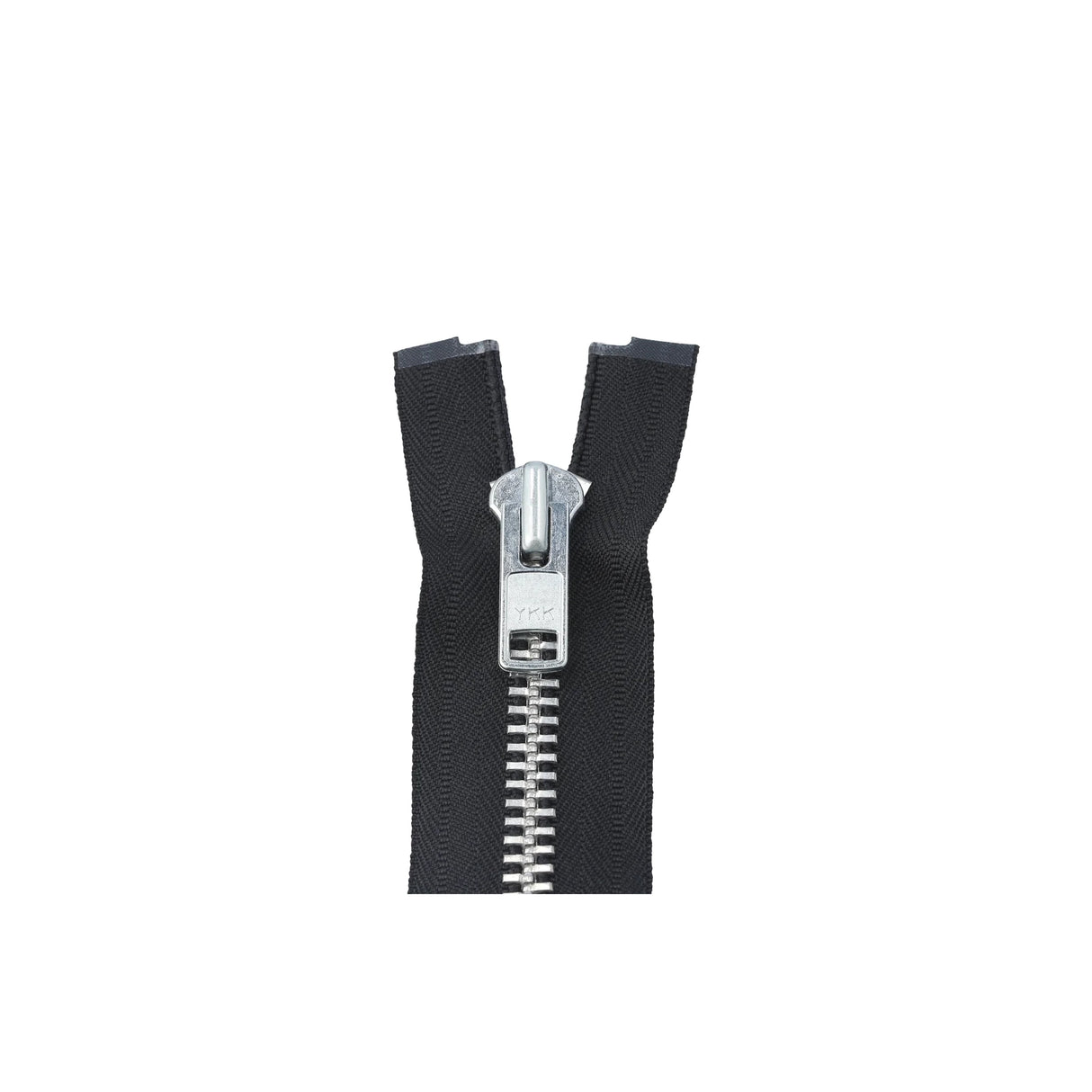 #10 Metal, Black, 20" YKK Separating Jacket Zipper with Aluminum Teeth, #9JK-20-BLK-N