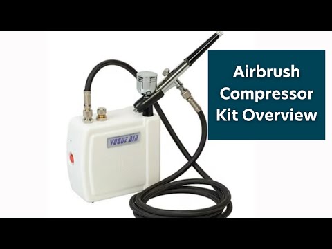 Pro Master Airbrush Compressor Kit W/Gauge, Water Separator, Brush