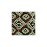 Sample, Embossed Leather, 2/3 oz., Aztec Turquoise/Brown