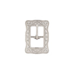 Jeremiah Watt Accented Floral Center Bar Buckle