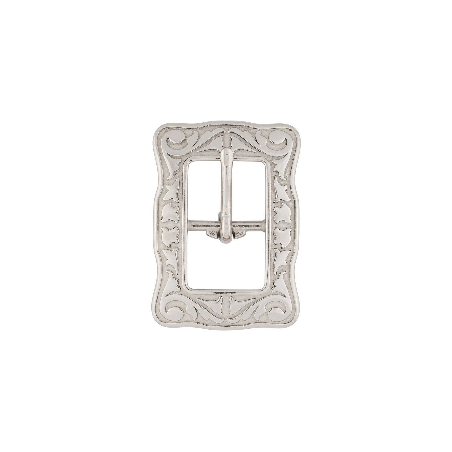Jeremiah Watt Accented Floral Center Bar Buckle