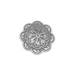 Jeremiah Watt Accented Floral Concho with Wood Screw