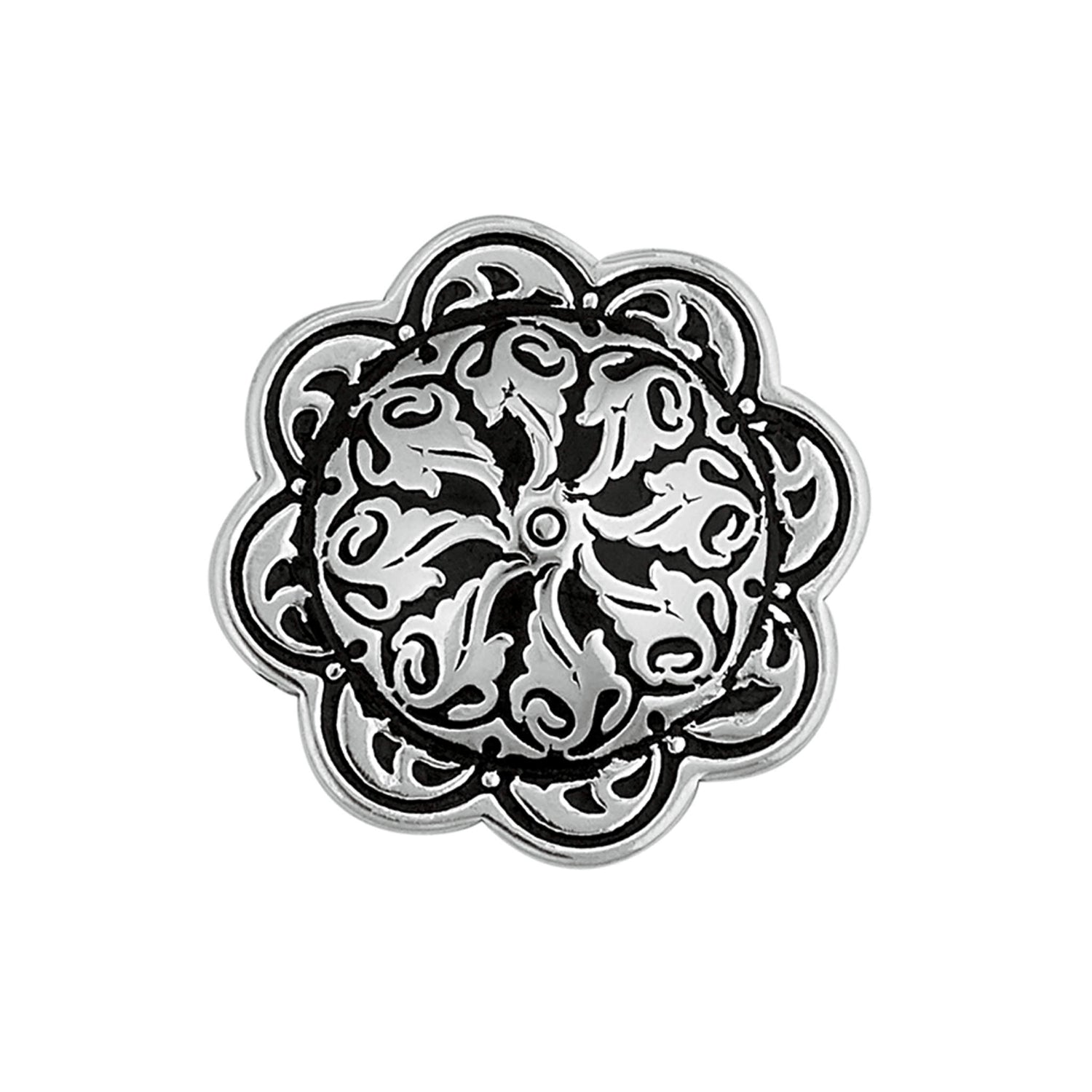 Jeremiah Watt Accented Floral Concho with 3/8" Post