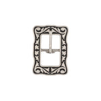 Jeremiah Watt Accented Floral Center Bar Buckle