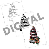 Digital Tattooling Art Patterns - Instant Download