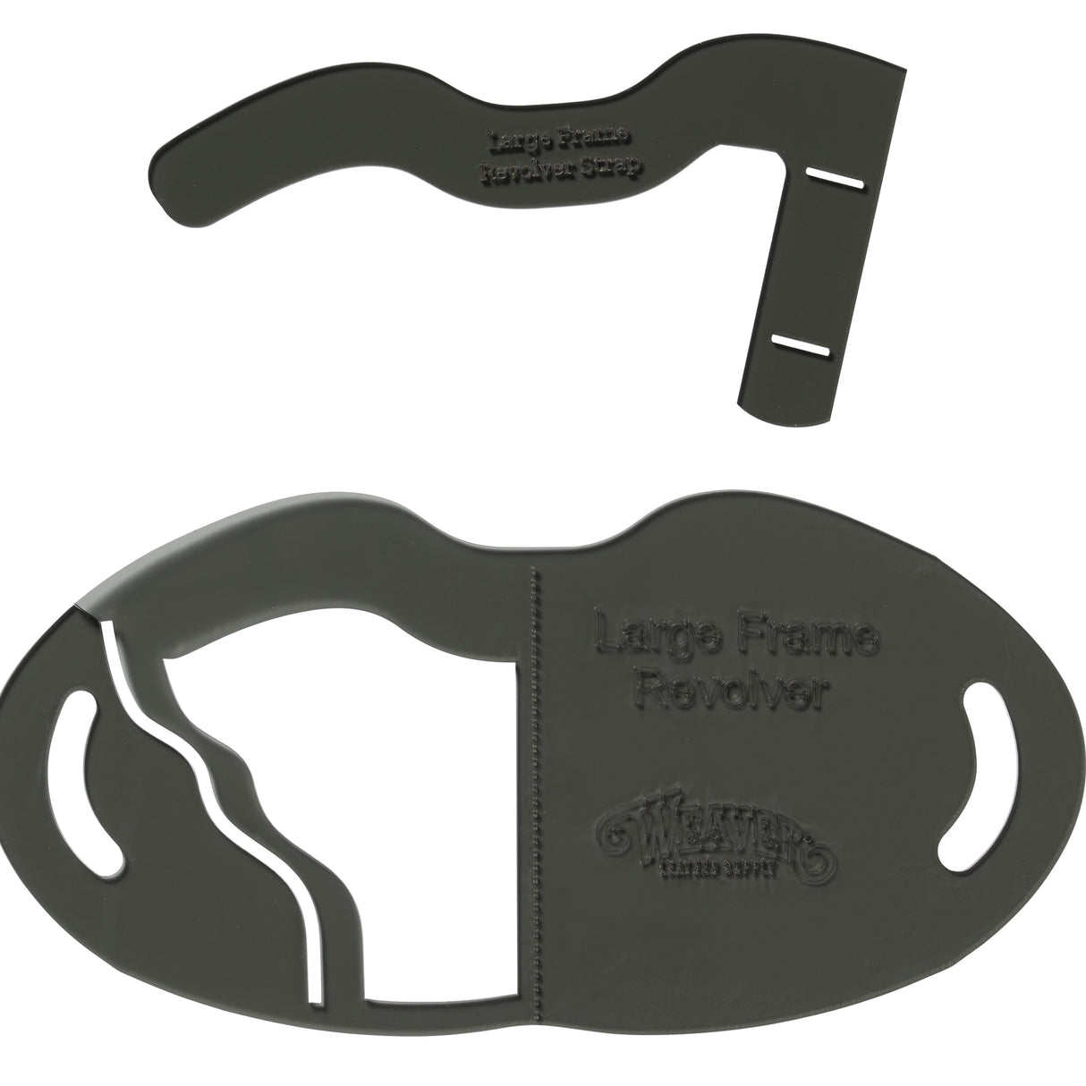 Large Frame Revolver Holster Template