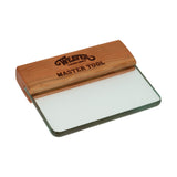 Master Tool Glass Leather Slicker with Cherry Wood Handle